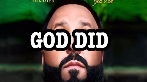 dj khaled god did lyrics